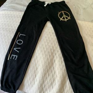 Vintage Havana Girls Love and Peace Sweatpants